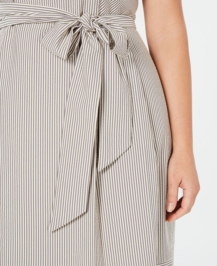 Anne Klein Plus Size Seersucker A-Line Dress & Reviews - Dresses - Plus ...