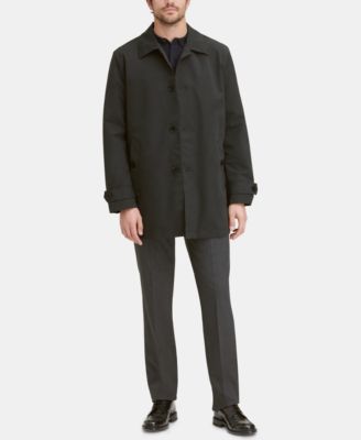 Men's Button-Front Water Resistant Rain Coat 