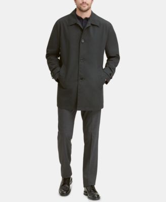 Men's Button-Front Water Resistant Rain Coat 