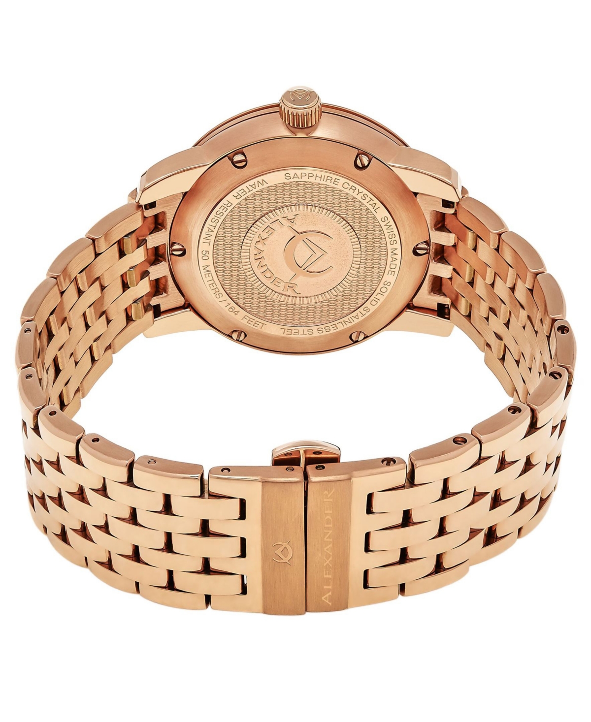 Alexander Watch , Stainless SteelTone Case on Stainless SteelTone Bracelet - Rose Gold