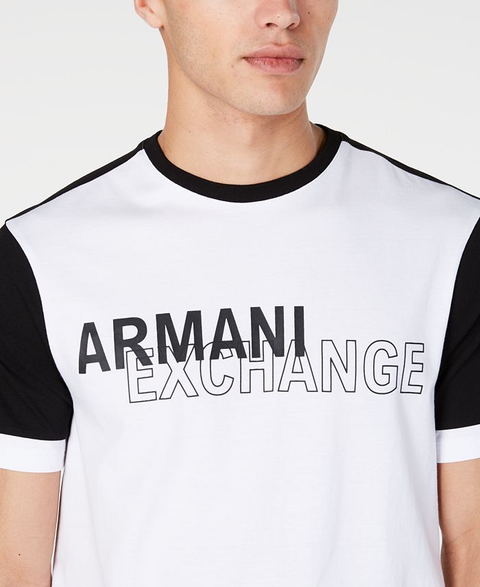 A|X Armani Exchange Men's Colorblocked Logo Graphic T-Shirt Created for ...
