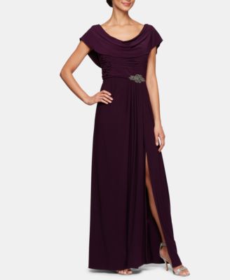 alex evenings embellished a line gown