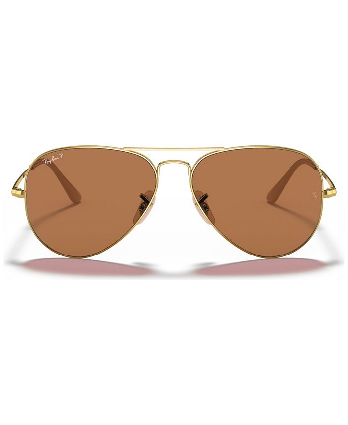 Ray-Ban Polarized Sunglasses, RB3689 58 - Macy's