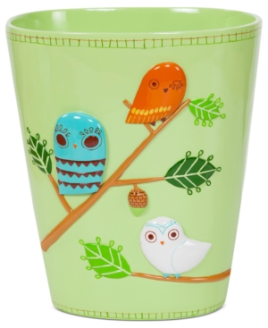 Creative Bath Accessories, Give a Hoot Trash Can Bedding
