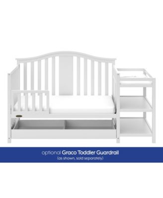 Solano 4-in-1 Convertible Crib & Changer with Drawer - Pebble Gray