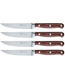 Pakka Wood 4-Pc. Steak Knife Set