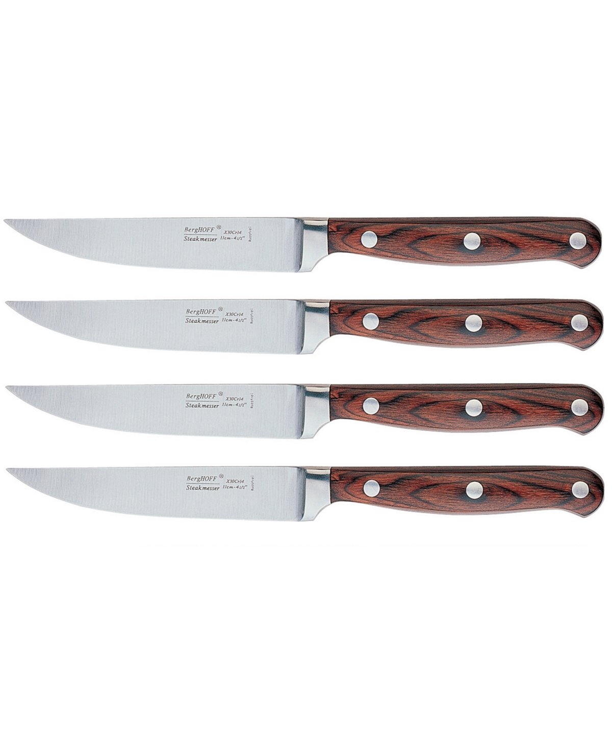 9306754 BergHOFF Pakka Wood 4-Pc. Steak Knife Set sku 9306754