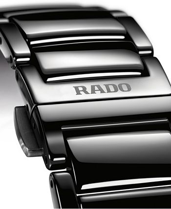 Rado - Unisex Swiss Automatic True Diamond (1/8 ct. t.w.) Black Ceramic Bracelet Watch 40mm
