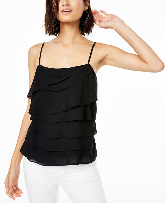 Bar III Layered Cami Top, Created for Macy's - Macy's