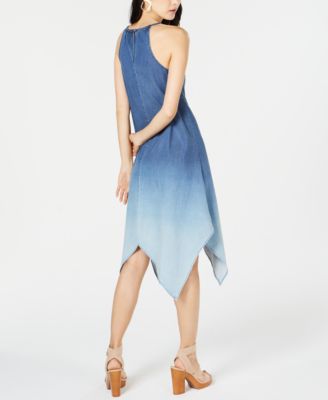 macy's blue jean dress