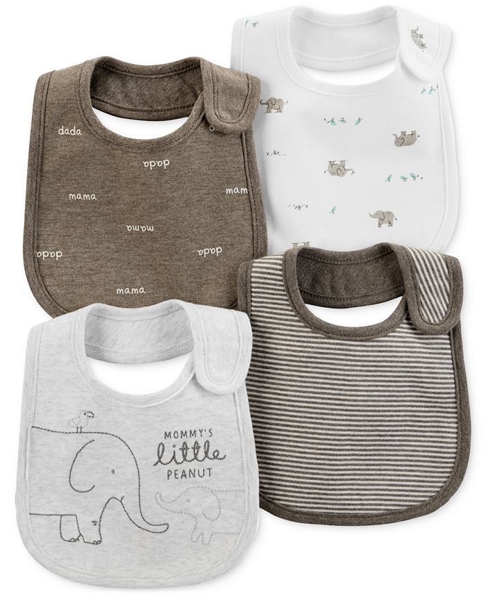 Carter's Baby Boys or Girls 4Pk. Printed Bibs & Reviews All Baby
