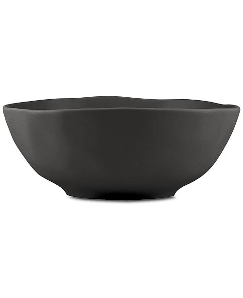 Donna Karan Lenox Dinnerware Casual Luxe Onyx Medium Serving Bowl