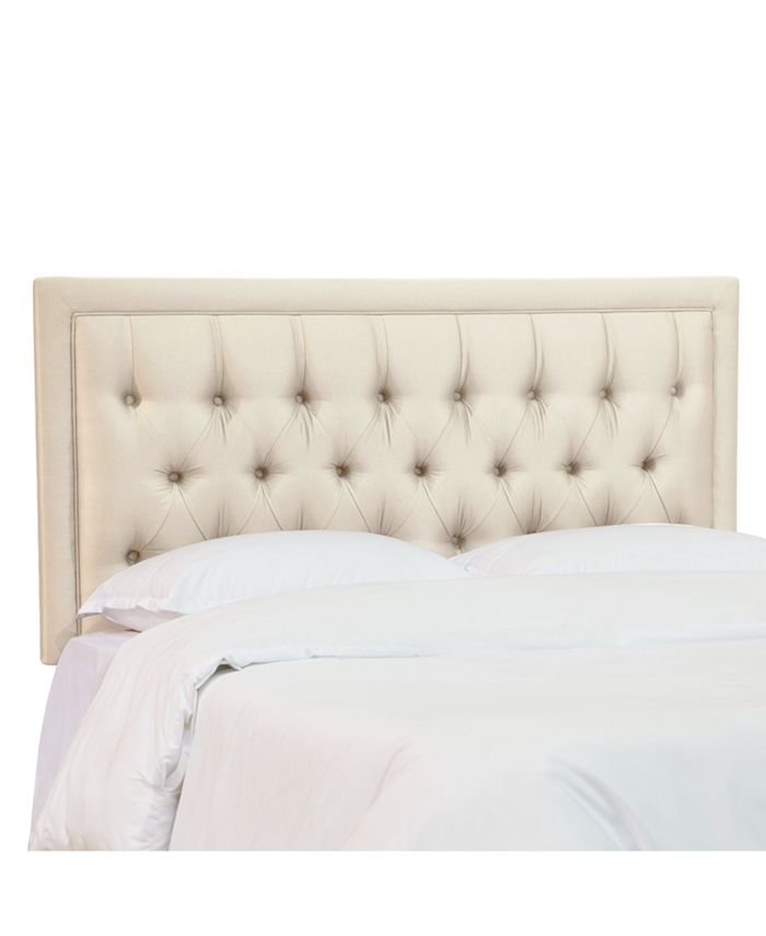Martha Stewart Collection Skylands Collection Layla Queen Tufted Bed ...
