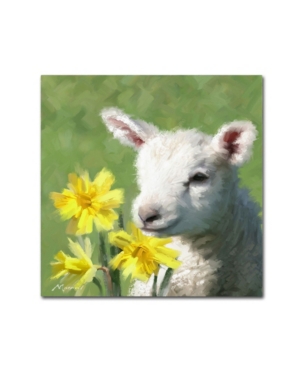 Trademark Global The Macneil Studio 'easter Lamb' Canvas Art In Multi