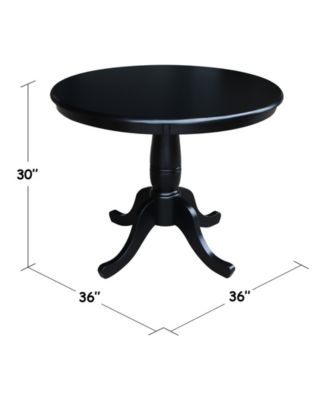 36" Round Top Pedestal Table - 28.9"H