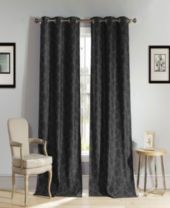 Black Floral Curtains Drapes Macy S