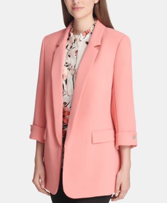 macys pink suit