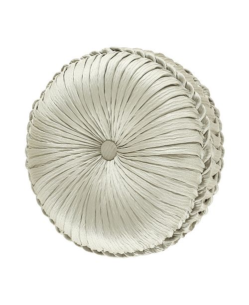 J Queen Clearwater Tufted Round Decorative Throw Pillow