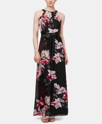 SL Fashions - Floral-Print Maxi Dress