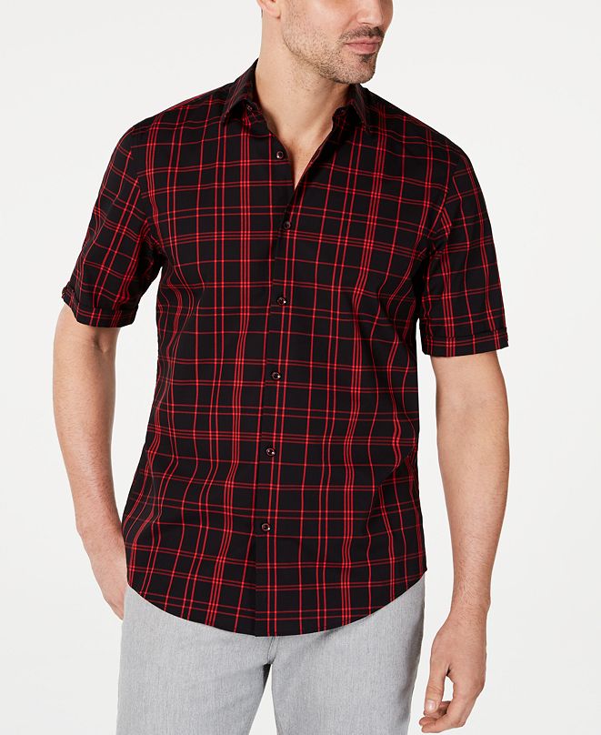 Alfani Men's Brandon Plaid Shirt, Created for Macy's & Reviews - Casual ...