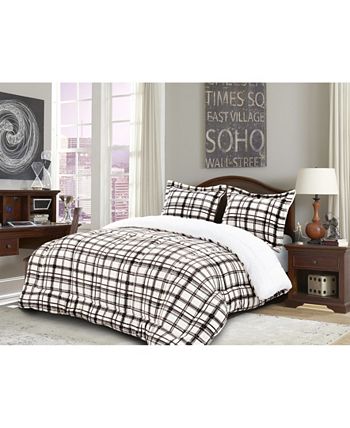 Plaid sherpa comforter outlet