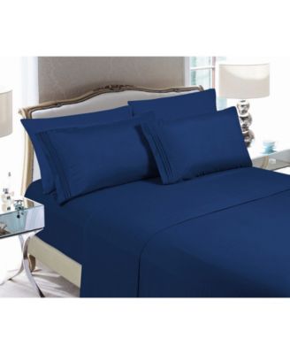 Luxury Soft Solid 6-Pc. Sheet Set, Queen