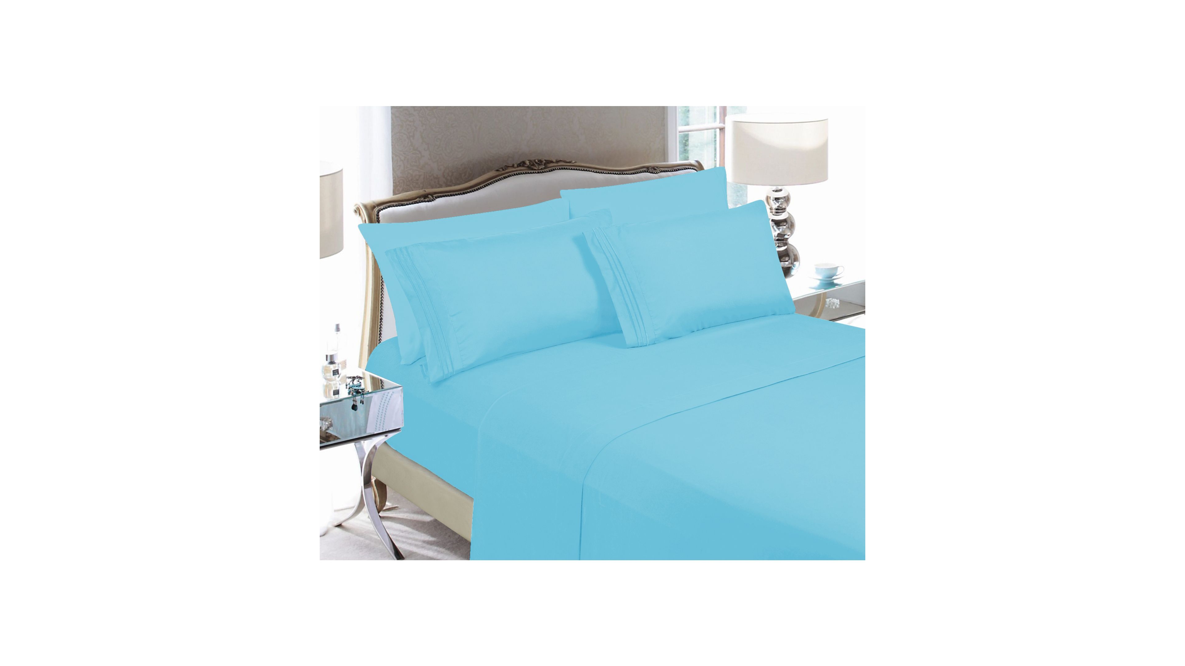 Elegant Comfort Luxury Soft Solid 6-Pc. Sheet Set, California King