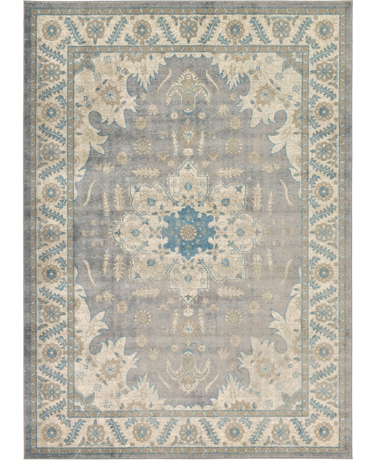 Bayshore Home Bellmere Bel2 7' x 10' Area Rug - Gray