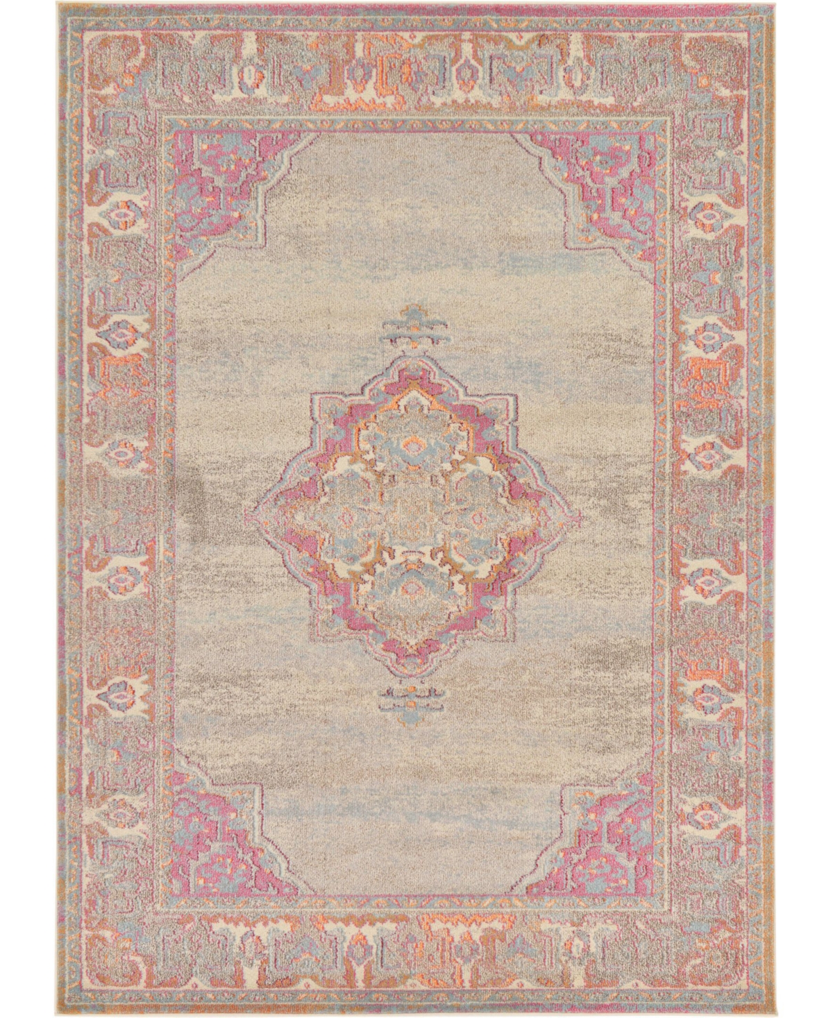 Bayshore Home Sana San9 Beige 7' x 10' Area Rug - Beige