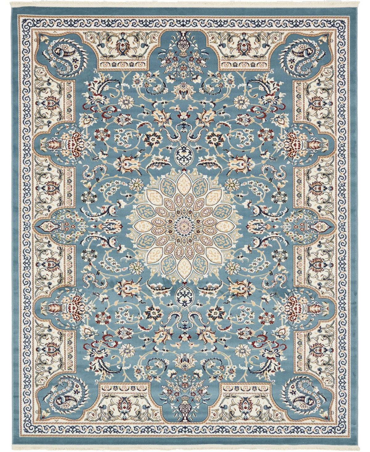 Bayshore Home Zara Zar5 8' x 10' Area Rug - Blue