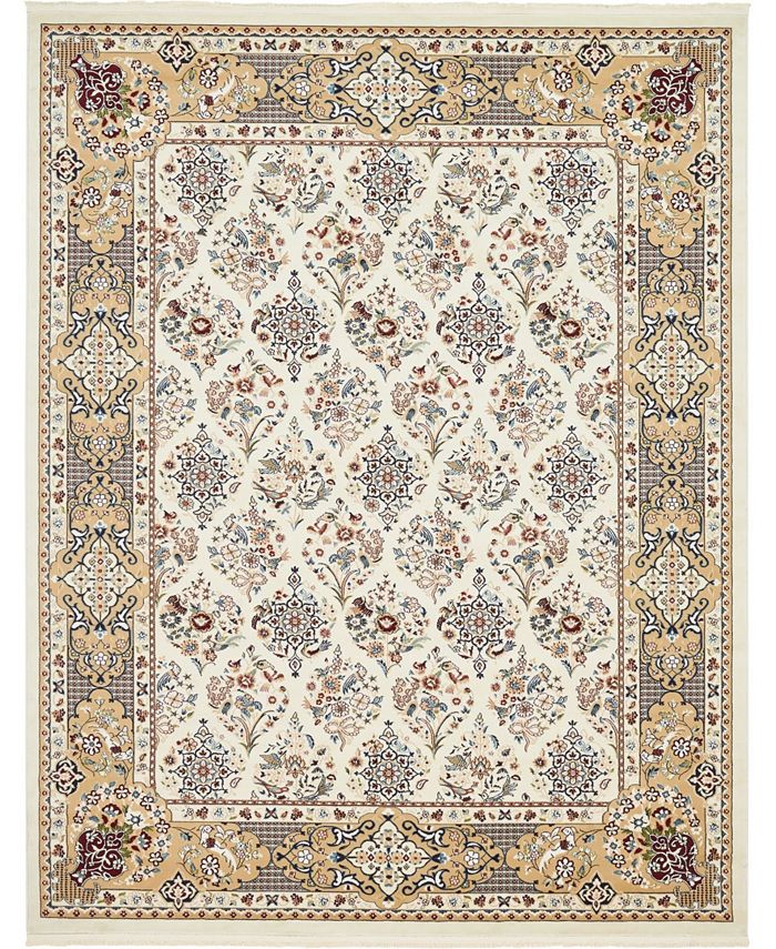 Bayshore Home Zara Zar6 Ivory 8' x 10' Area Rug - Macy's