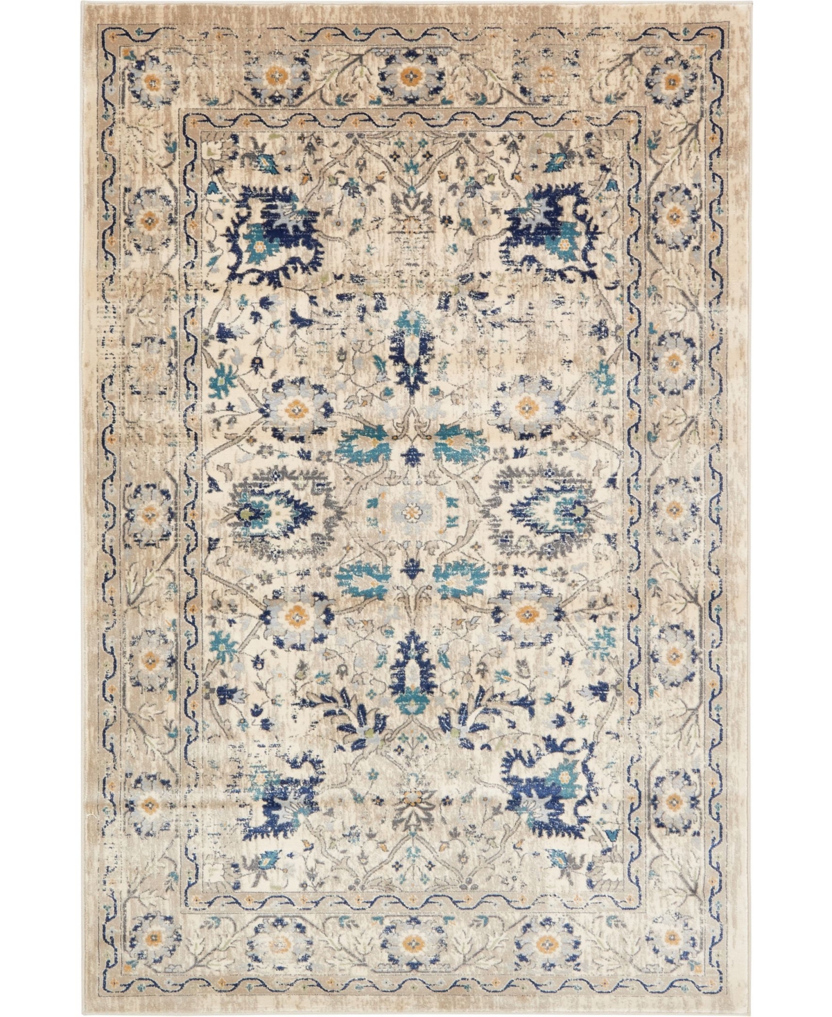 Bayshore Home Masha Mas3 6' x 9' Area Rug - Beige