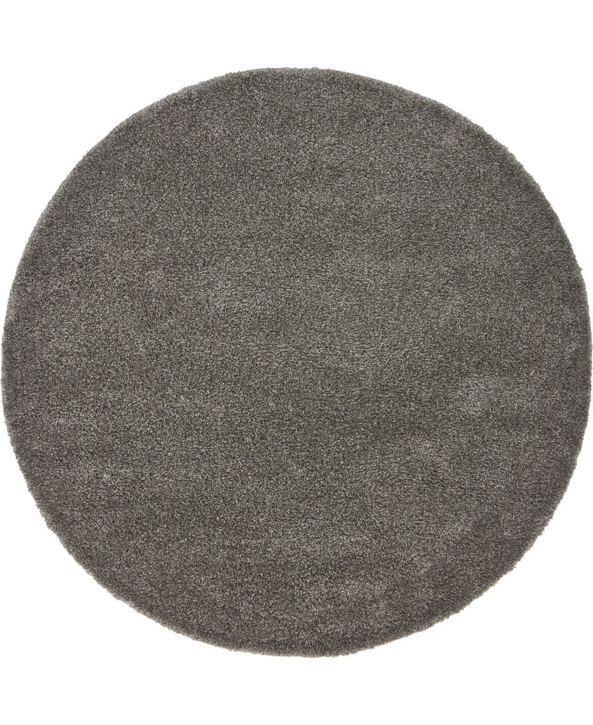 Bayshore Home Uno Uno1 8' x 8' Round Area Rug - Gray