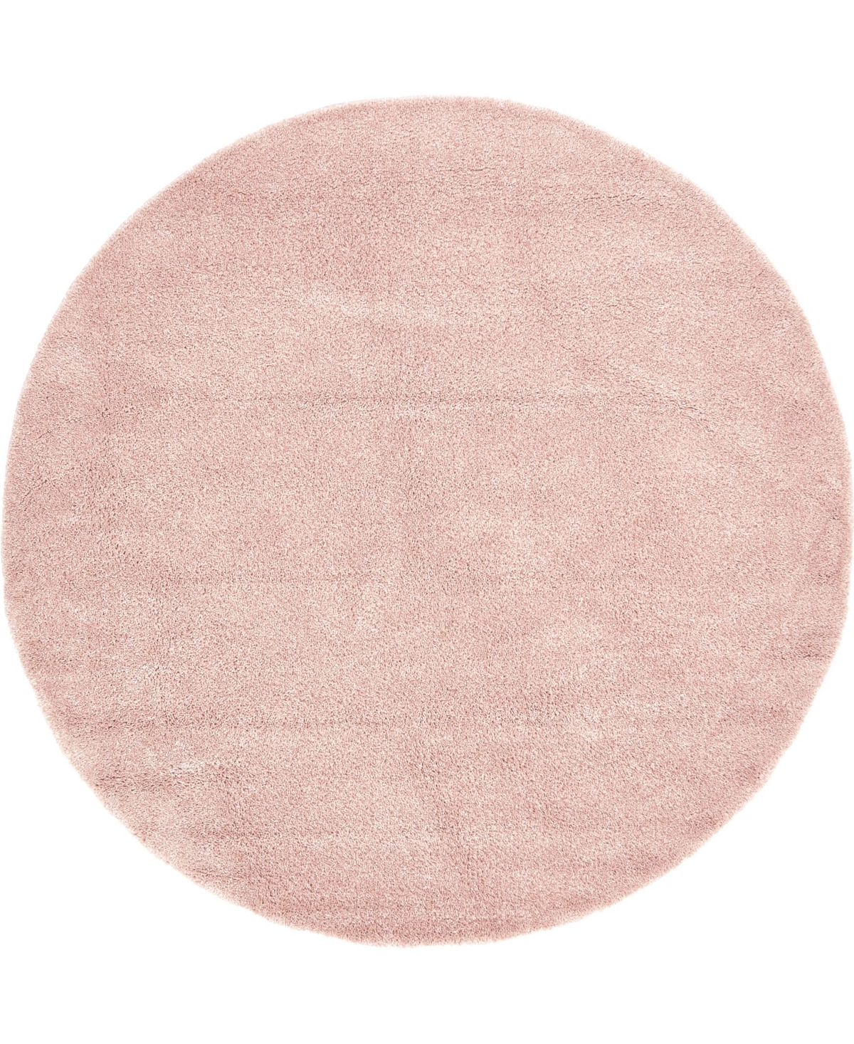 Bayshore Home Uno Uno1 8' x 8' Round Area Rug - Pink