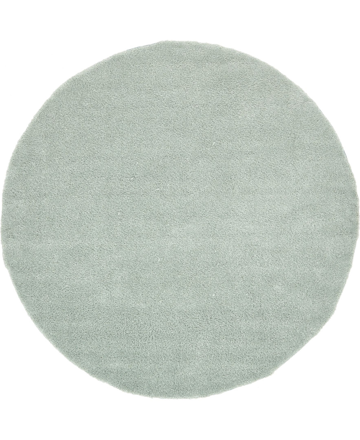 Bayshore Home Uno Uno1 8' x 8' Round Area Rug - Light Blue
