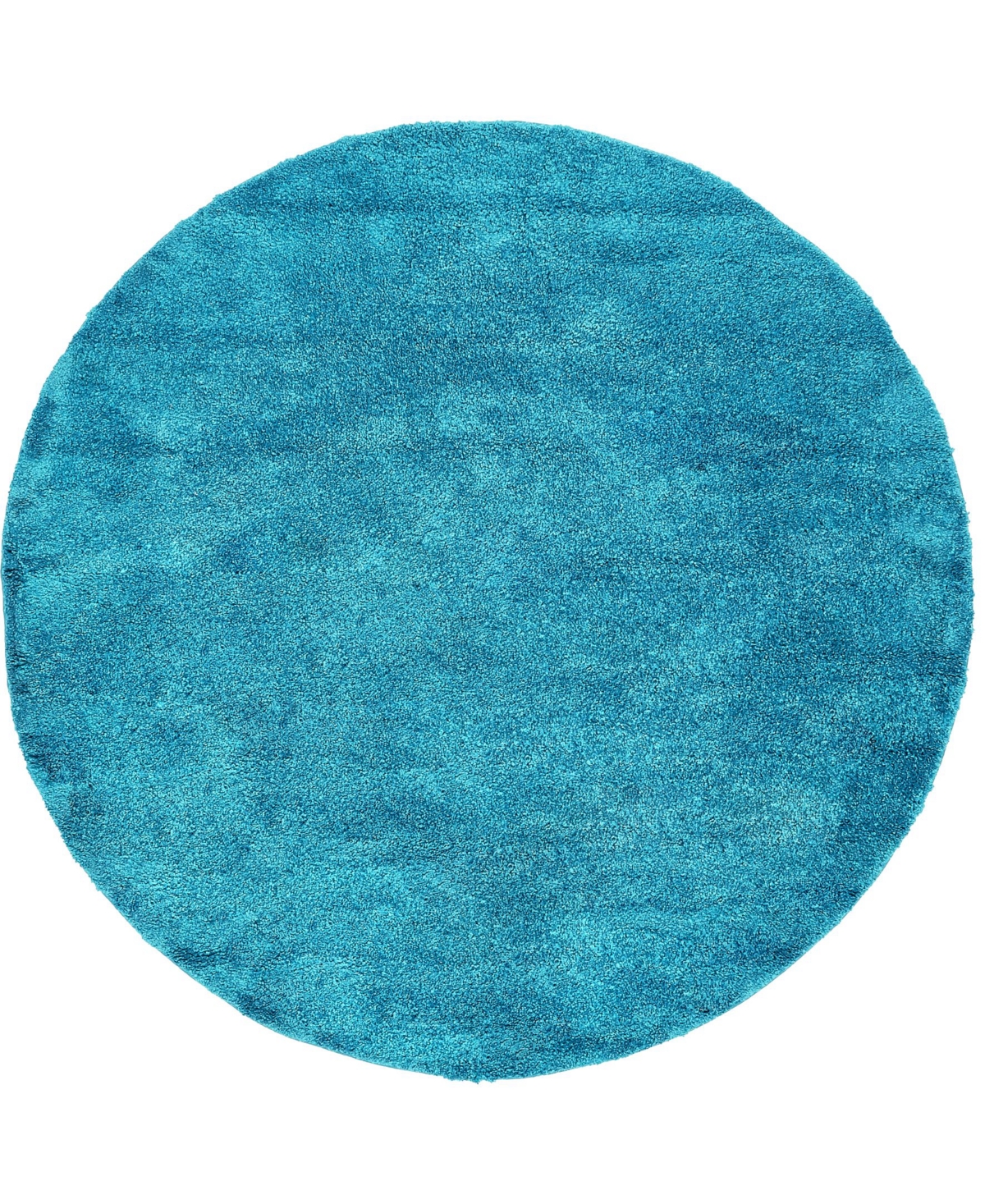 Bayshore Home Uno Uno1 8' x 8' Round Area Rug - Turquoise