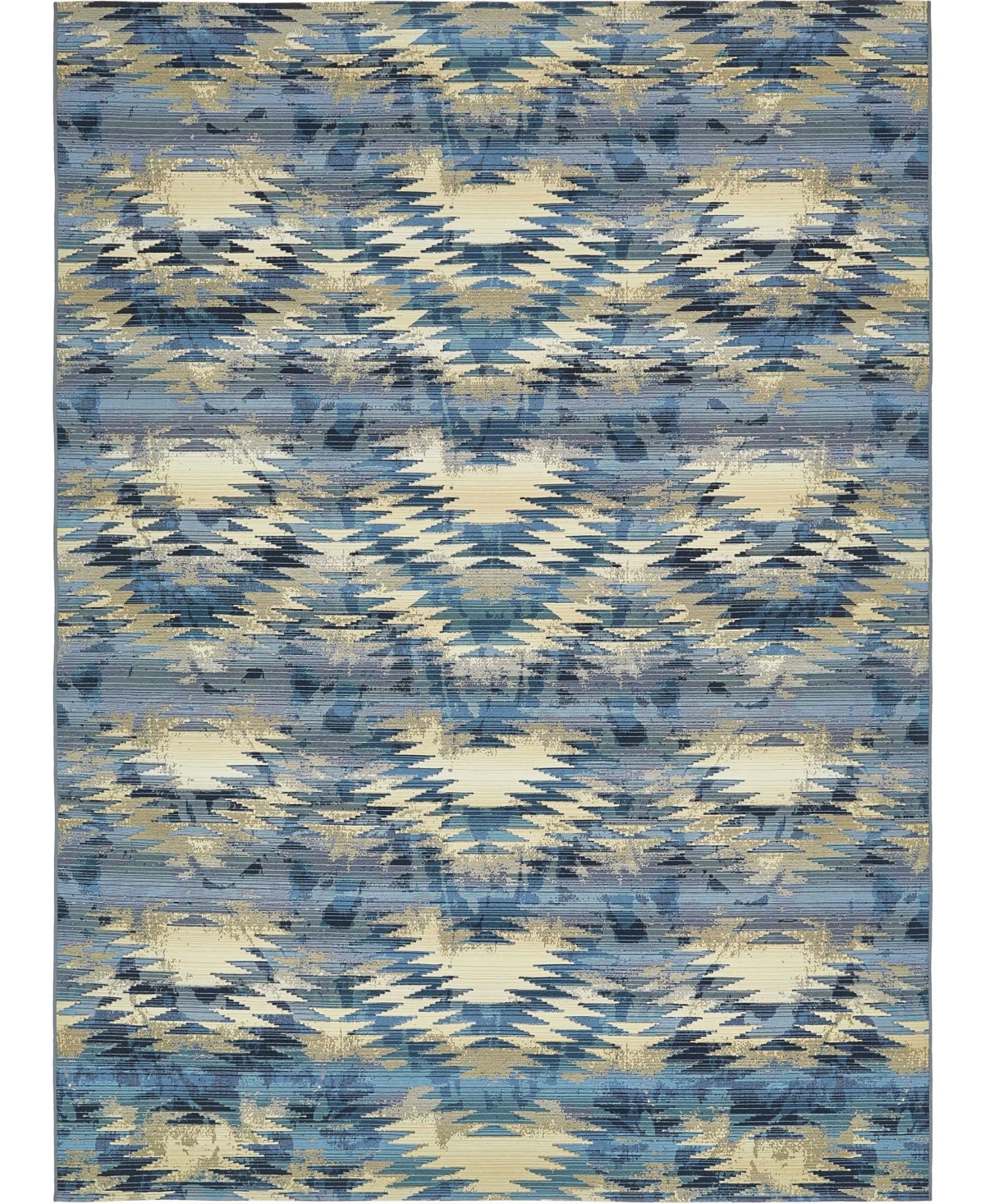 Bayshore Home Outdoor Pashio Pas2 8' x 11' 4in Area Rug - Blue