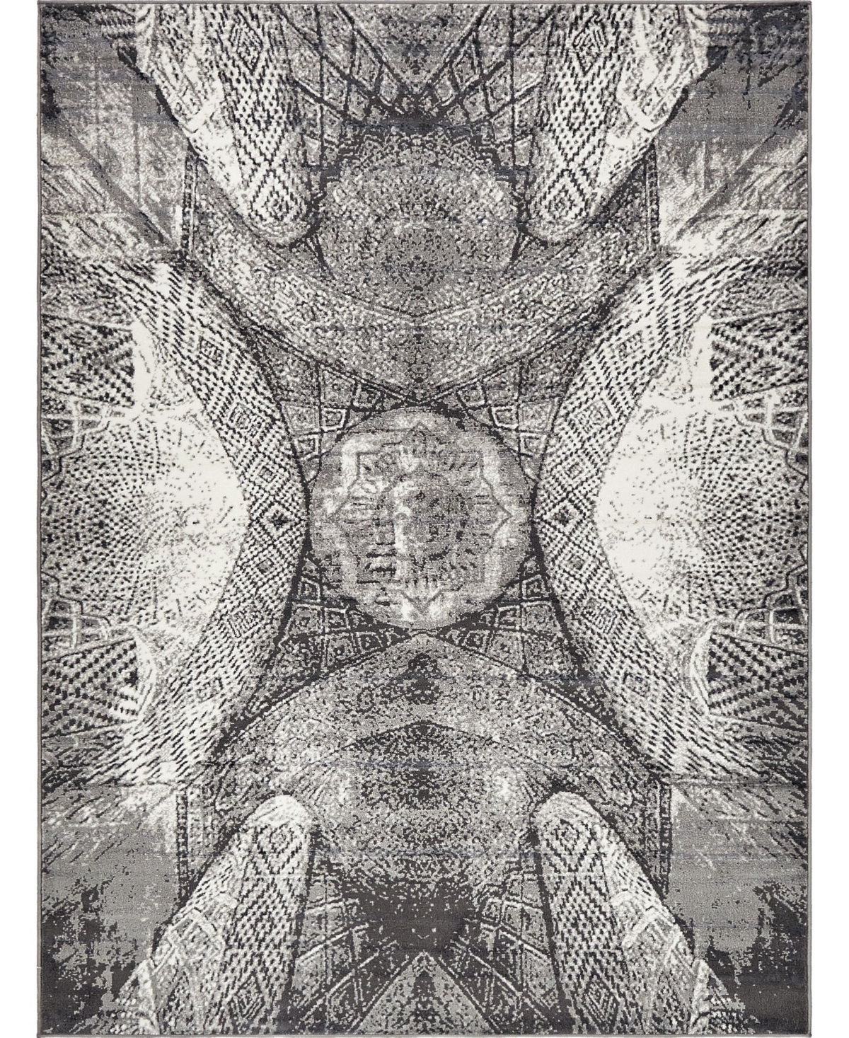 Bayshore Home Basha Bas3 8' x 11' Area Rug - Dark Gray