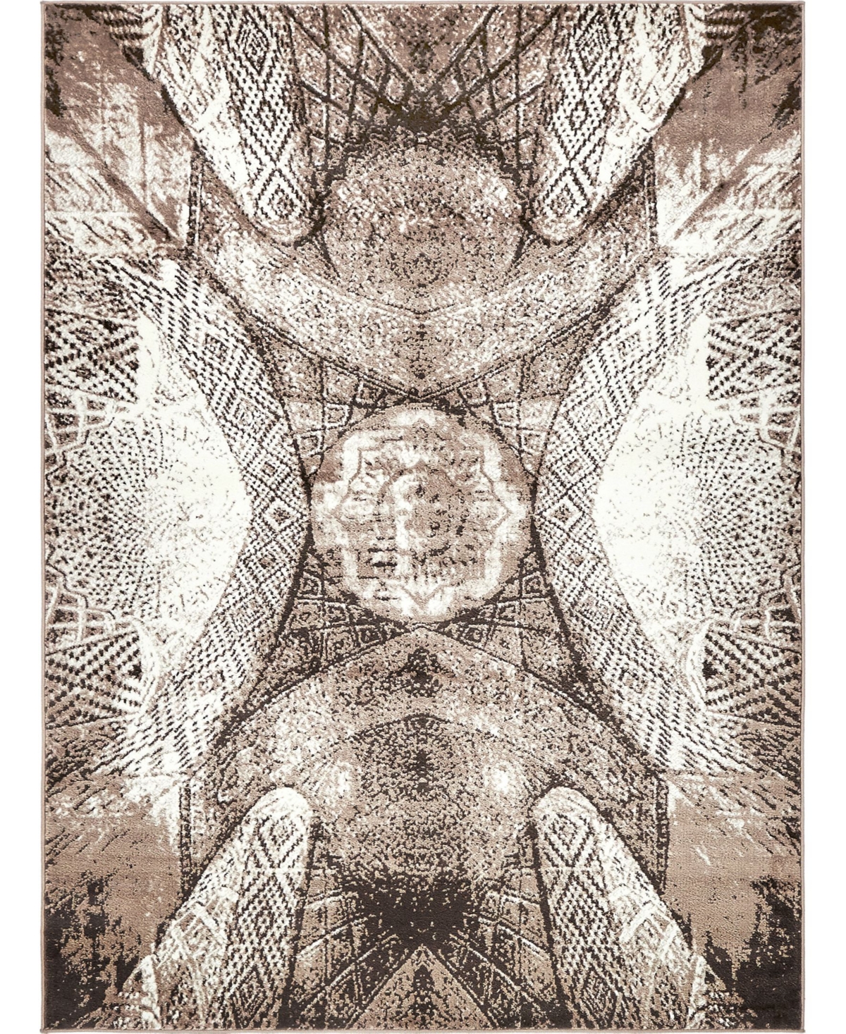 Bayshore Home Basha Bas3 8' x 11' Area Rug - Brown