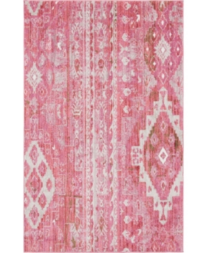 Bridgeport Home Nira Nir2 Pink 5' x 8' Area Rug