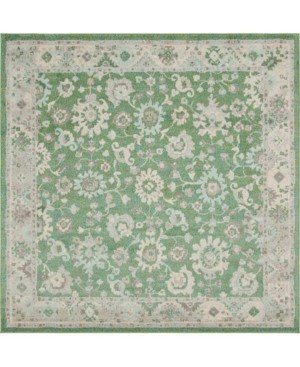 Bridgeport Home Closeout! Bayshore Home Lorem Lor3 8' X 8' Square Area Rug In Green
