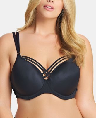 Elomi - Women's Plus Size Bijou Flirt Underwire Cage Strap Plunge Bra EL4240