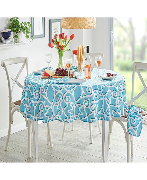 60 round outdoor tablecloth with zipper