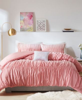 Intelligent Design - Ellen 4-Pc. Ombre and Ruched Comforter Sets