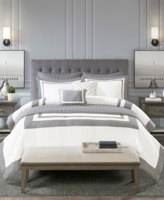 Madison Park - Heritage 8-Pc. Comforter and Coverlet Set Collection