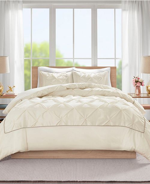Madison Park Laurel Full Queen 3 Piece Tufted Duvet Cover Set
