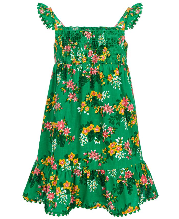 Epic Threads Toddler Girls Smocked FloralPrint Dress, Created for Macy