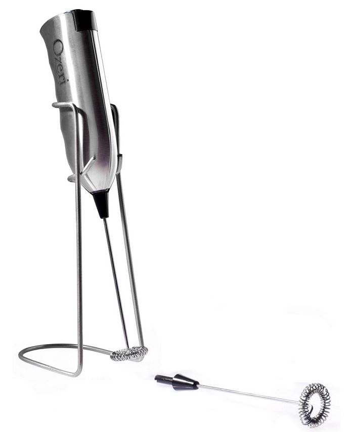 Ozeri Deluxe Milk Frother and 12 oz Frothing Pitcher in Stainless Steel