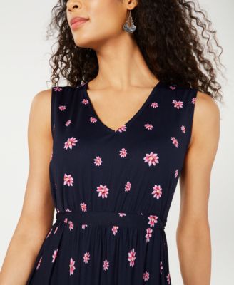 Style & Co Petite Floral-Print Tiered Maxi Dress, Created for Macy's