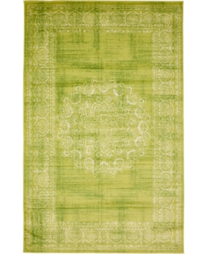 Bridgeport Home Linport Lin5 Light Green 5' x 8' Area Rug